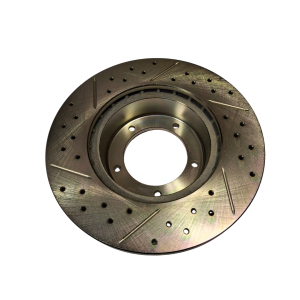 LR189051CDG Cross-Drilled and Grooved Front Vented Brake Disc